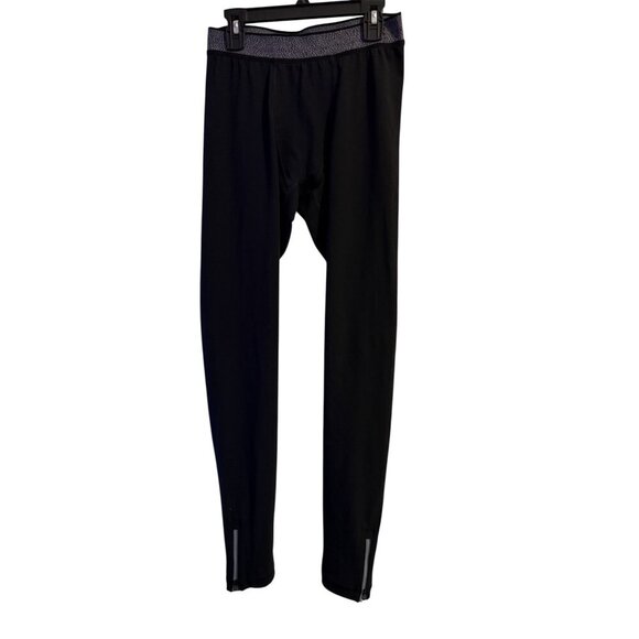 Men’s Limitless Compression Black Tights w/ brushed Waistband - Picture 3 of 15